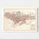 Vintage Map of Oakland, California 1935