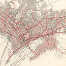 Vintage Map of Oakland, California 1935