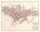 Vintage Map of Oakland, California 1935