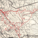 Vintage Map of Alameda County, California 1935