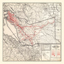 Vintage Map of Alameda County, California 1935