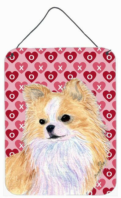 Chihuahua Hearts Love and Valentine's Day Portrait Wall or Door Hanging Prints