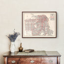 Vintage Map of San Francisco County, California 1935