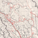 Vintage Map of Napa County, California 1935