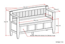 Brooklyn - Handcrafted Entryway Storage Bench