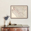 Vintage Map of Monterey County, California 1935