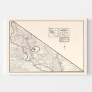 Vintage Map of Mono County, California 1935