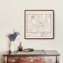 Vintage Map of Modoc County, California 1935