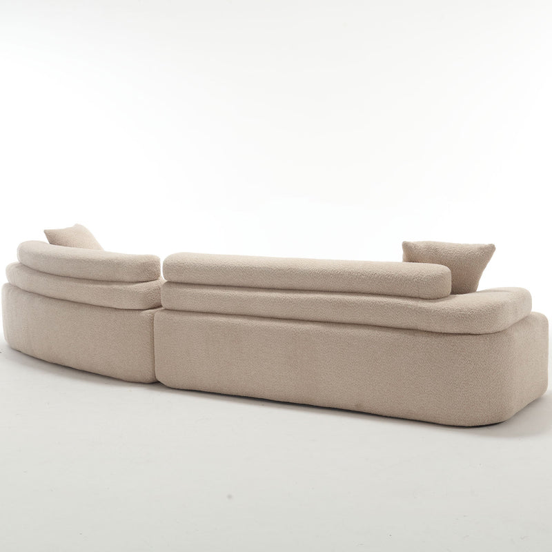 Walker Edison | Boucle Modular Sleek Sofa