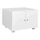 Office Furniture Copier Cabinet 2 Door Steel Copier Stand Mobile Pedestal File Printer Stand by Unique Piece Furniture