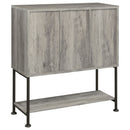 Hovander - Sliding Door Bar Cabinet - Gray by HouseOfZazla