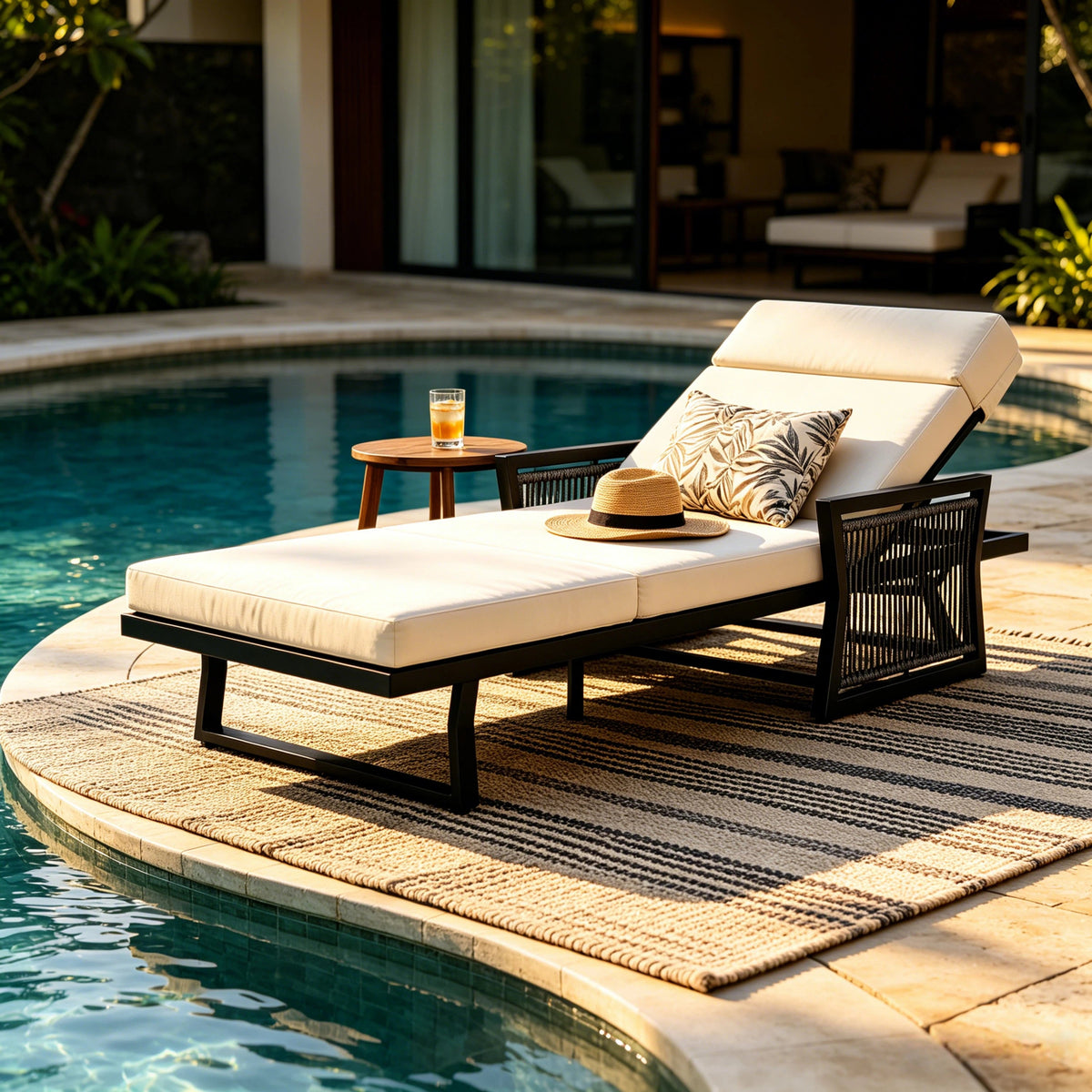 Black Mix Chaise Lounge Set, photo 3 of 10