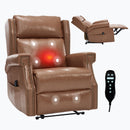 Manual Recliner Chair With Heavy Duty Motion Mechanism, 8 Vibrating Nodes And 3 Massage Modes For Living Room by HouseOfZazla