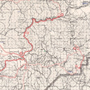 Vintage Map of Mariposa County, California 1935