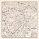Vintage Map of Mariposa County, California 1935