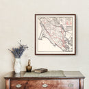 Vintage Map of Marin County, California 1935