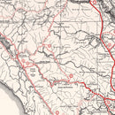 Vintage Map of Marin County, California 1935