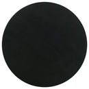 Dianella Round Pedestal Base Accent Side Table Black Stain