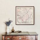 Vintage Map of Madera County, California 1935