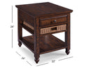 Cottage Lane - Wood Rectangular End Table - Coffee