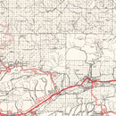 Vintage Map of Ventura County, California 1935