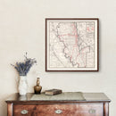 Vintage Map of Sutter County, California 1935