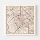Vintage Map of Stanislaus County, California 1935