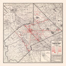 Vintage Map of Stanislaus County, California 1935