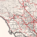 Vintage Map of Sonoma County, California 1935