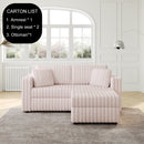 75.6" Soft Modular 2-Person Sofa with Hydraulic Lift