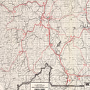 Vintage Map of Siskiyou County, California 1935