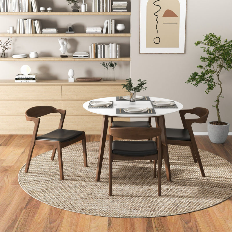 Alina - Dining Table And 4 Side Chairs - White, photo 4 of 5