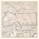 Vintage Map of Sierra County, California 1935