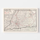 Vintage Map of Shasta County, California 1935