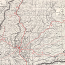 Vintage Map of Shasta County, California 1935