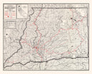 Vintage Map of Shasta County, California 1935