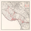 Vintage Map of Santa Cruz County, California 1935