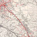 Vintage Map of Santa Clara County, California 1935