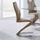 Tony - Dining Chairs (Set of 2) - Brown / Beige by HouseOfZazla