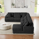 Oversized Sectional Sofa U - Shaped Sofa Couch Modern Sofa Upholstered In Soft With A Chaise Lounge For Living Room by HouseOfZazla