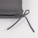2-Piece Outdoor Chaise Lounge Cushion Set, Grey