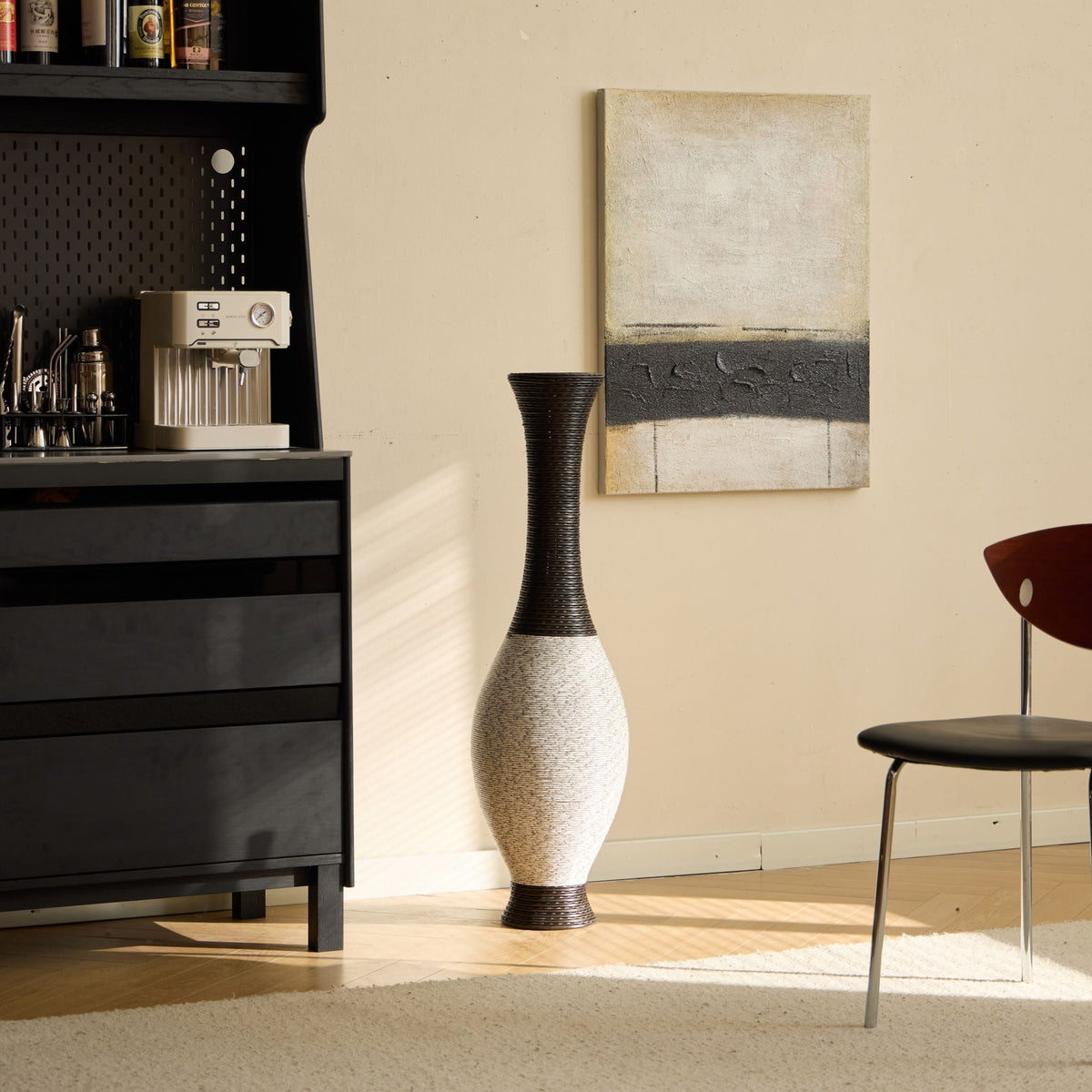 Tall Designer Floor Vase With Elegant 2 Tone, photo 21 of 36