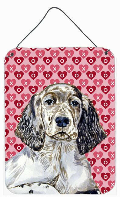 English Setter Hearts Love and Valentine's Day Wall or Door Hanging Prints