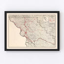 Vintage Map of San Luis Obispo, California 1935