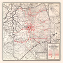 Vintage Map of San Joaquin County, California 1935