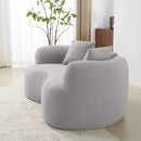Modern Curved Loveseat by Unique Piece Furniture