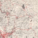 Vintage Map of San Diego County, California 1935