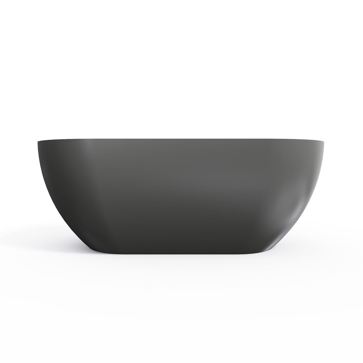 59 Inch Solid Surface Oval Freestanding Bathtub, photo 7 of 10