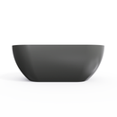 59 Inch Solid Surface Oval Freestanding Bathtub