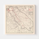 Vintage Map of San Benito County, California 1935
